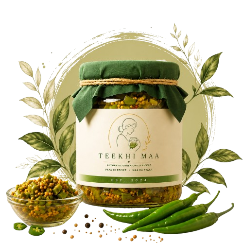 Teekhi Maa premium homemade green chilli pickle